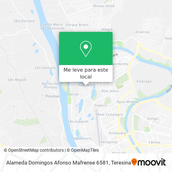 Alameda Domingos Afonso Mafrense 6581 mapa