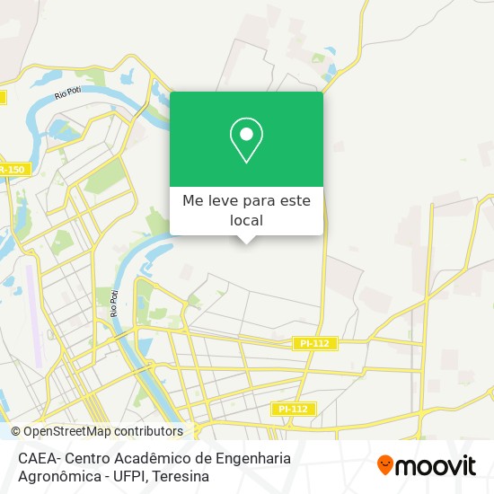 CAEA- Centro Acadêmico de Engenharia Agronômica - UFPI mapa