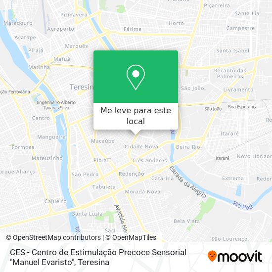 CES - Centro de Estimulação Precoce Sensorial "Manuel Evaristo" mapa