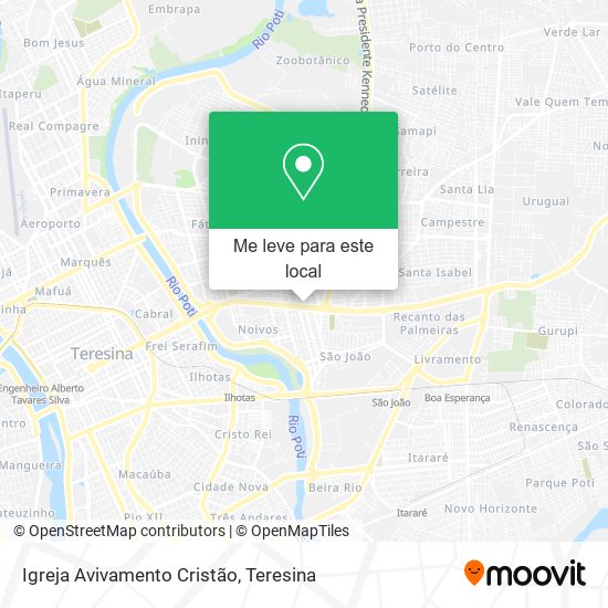 Igreja Avivamento Cristão mapa
