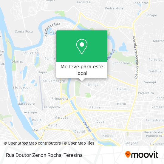 Rua Doutor Zenon Rocha mapa