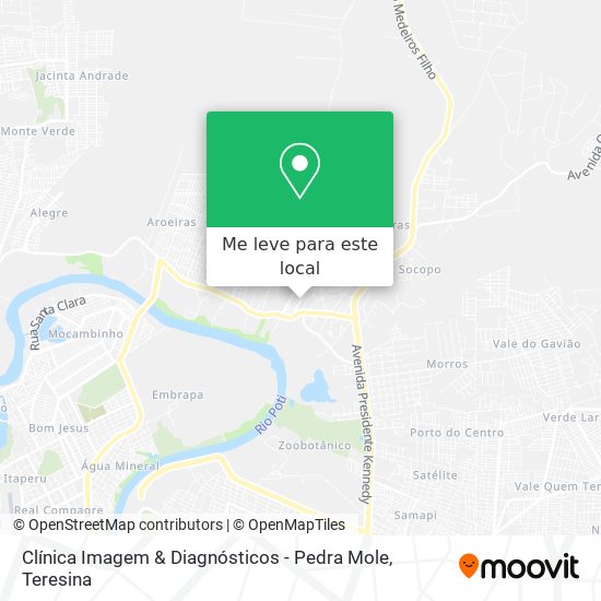Clínica Imagem & Diagnósticos - Pedra Mole mapa