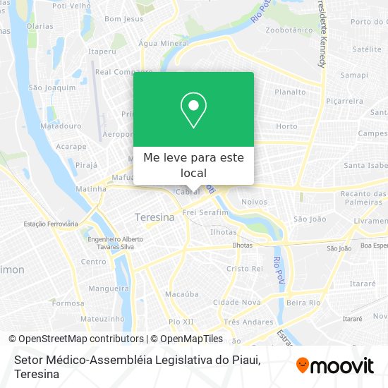 Setor Médico-Assembléia Legislativa do Piaui mapa