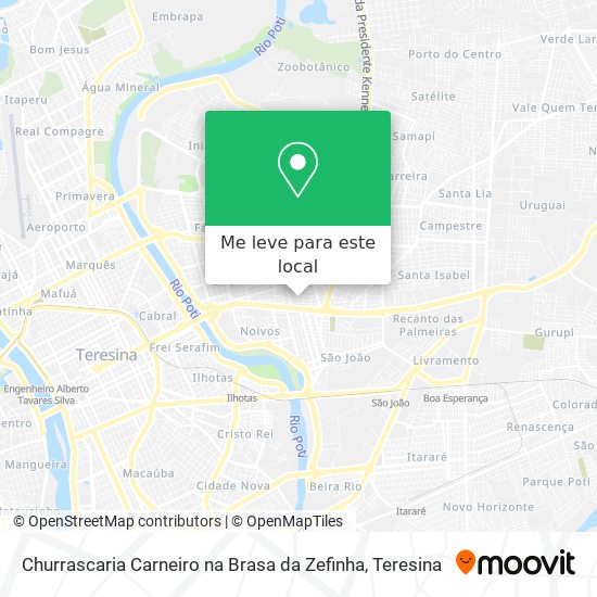 Churrascaria Carneiro na Brasa da Zefinha mapa