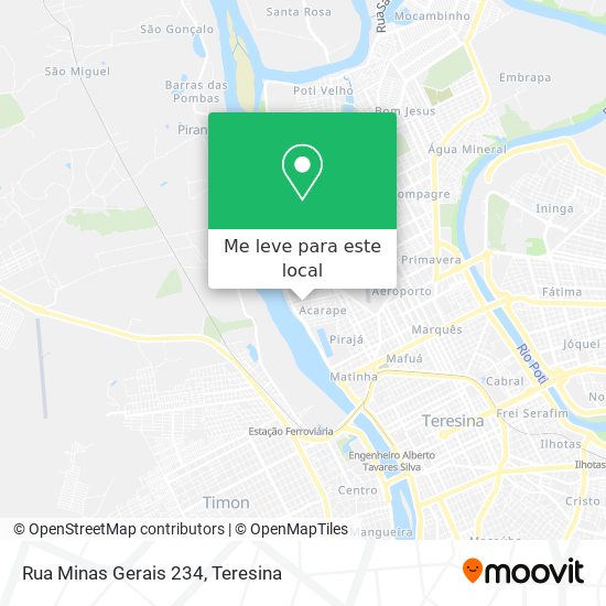 Rua Minas Gerais 234 mapa