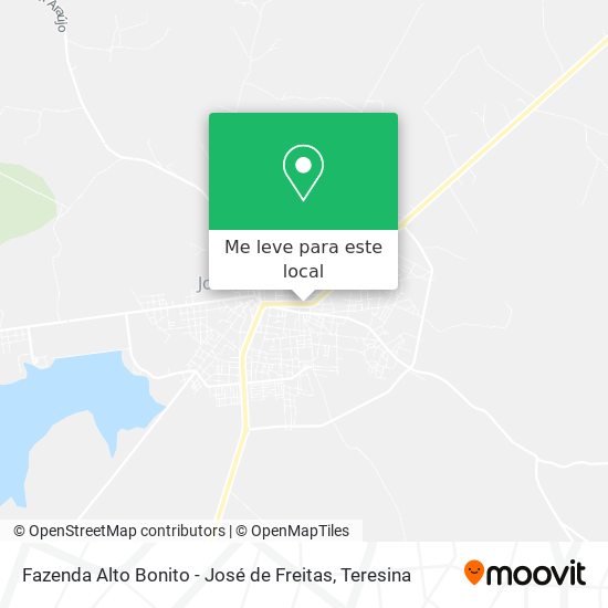 Fazenda Alto Bonito - José de Freitas mapa