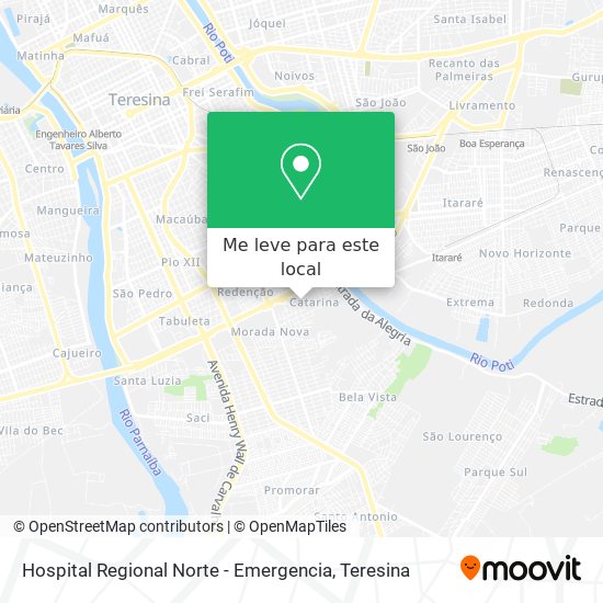 Hospital Regional Norte - Emergencia mapa