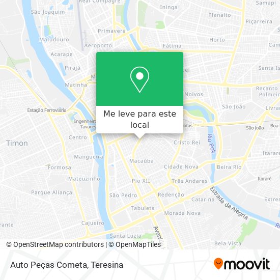 Auto Peças Cometa mapa