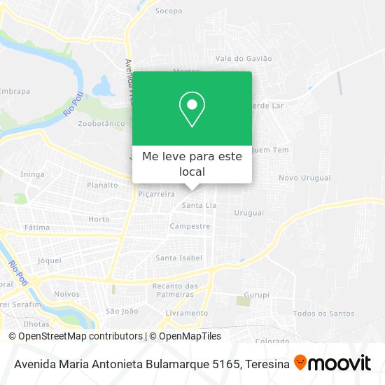 Avenida Maria Antonieta Bulamarque 5165 mapa