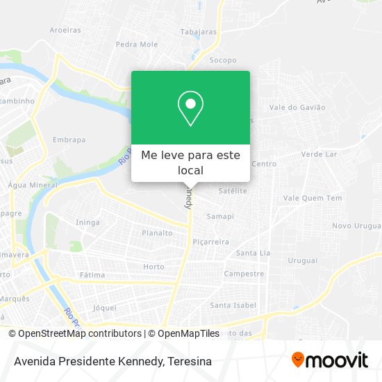 Avenida Presidente Kennedy mapa