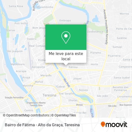 Bairro de Fátima - Alto da Graça mapa