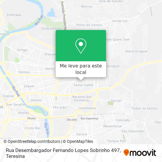 Rua Desembargador Fernando Lopes Sobrinho 497 mapa
