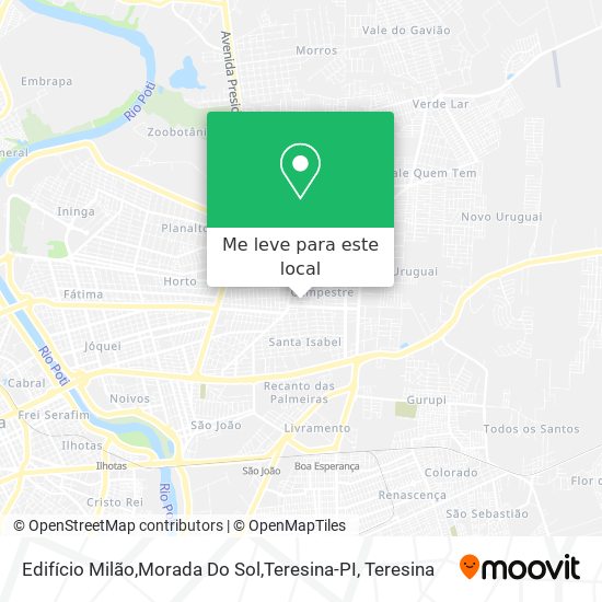 Edifício Milão,Morada Do Sol,Teresina-PI mapa