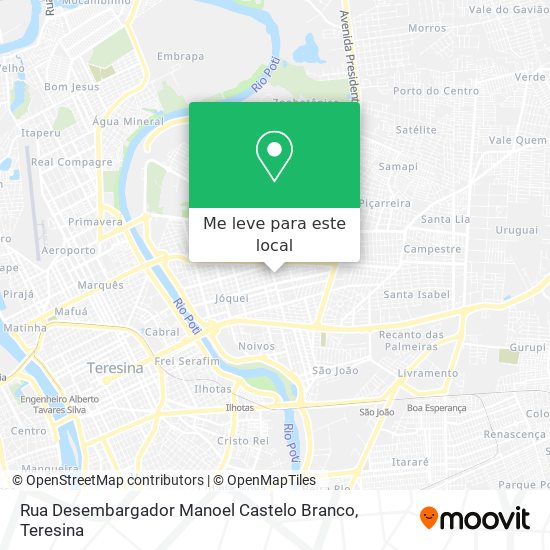 Rua Desembargador Manoel Castelo Branco mapa