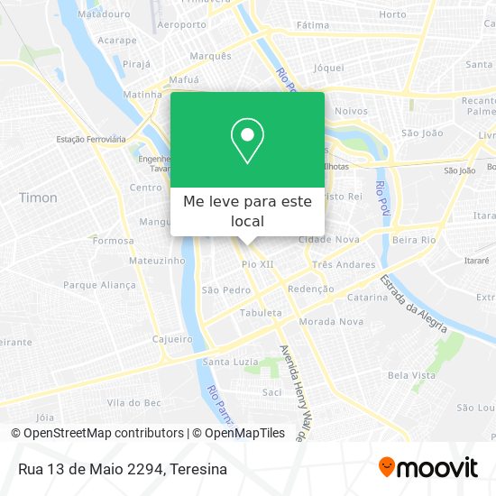 Rua 13 de Maio 2294 mapa