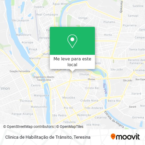 Clinica de Habilitação de Trânsito mapa
