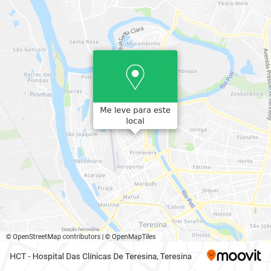 HCT - Hospital Das Clínicas De Teresina mapa