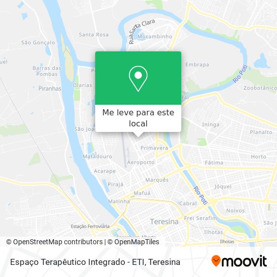 Espaço Terapêutico Integrado - ETI mapa