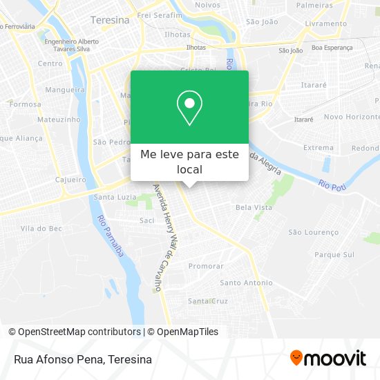 Rua Afonso Pena mapa