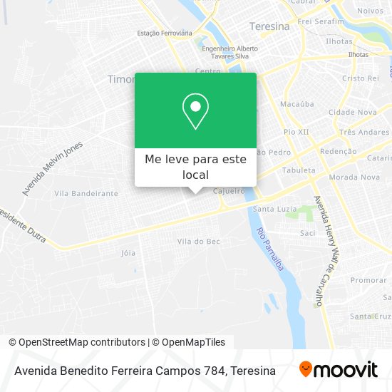 Avenida Benedito Ferreira Campos 784 mapa