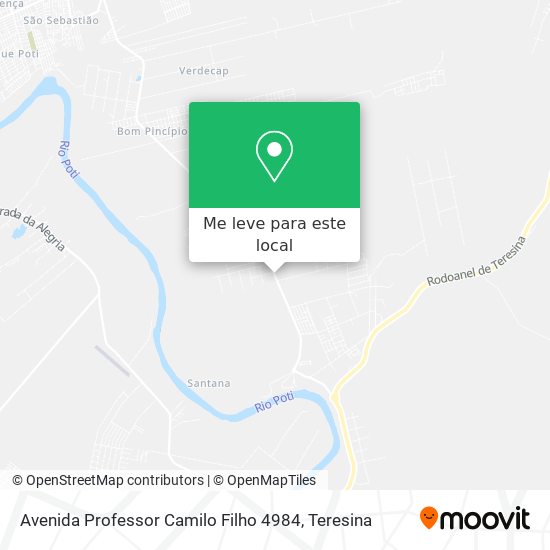 Avenida Professor Camilo Filho 4984 mapa
