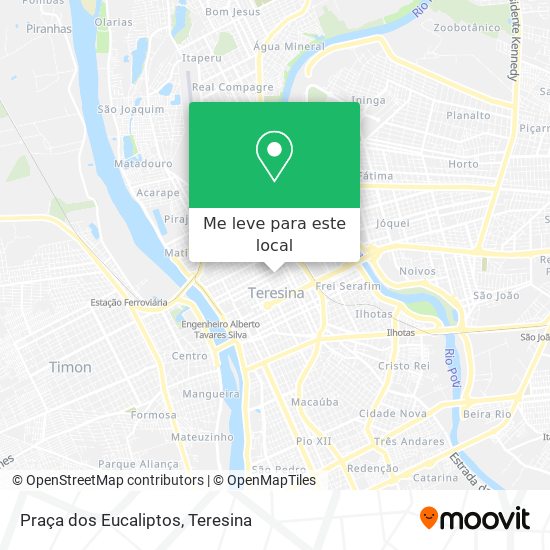 Praça dos Eucaliptos mapa