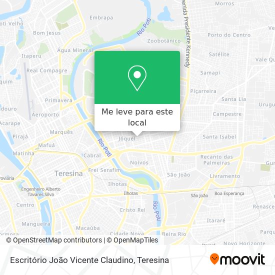 Escritório João Vicente Claudino mapa