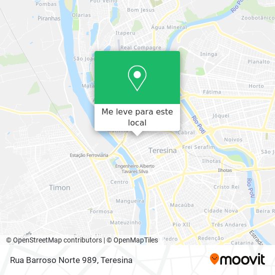 Rua Barroso Norte 989 mapa