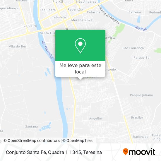 Conjunto Santa Fé, Quadra 1 1345 mapa