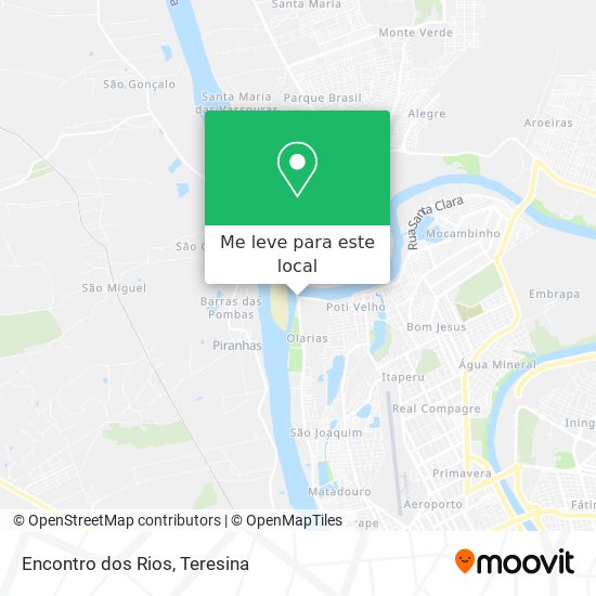 Encontro dos Rios mapa