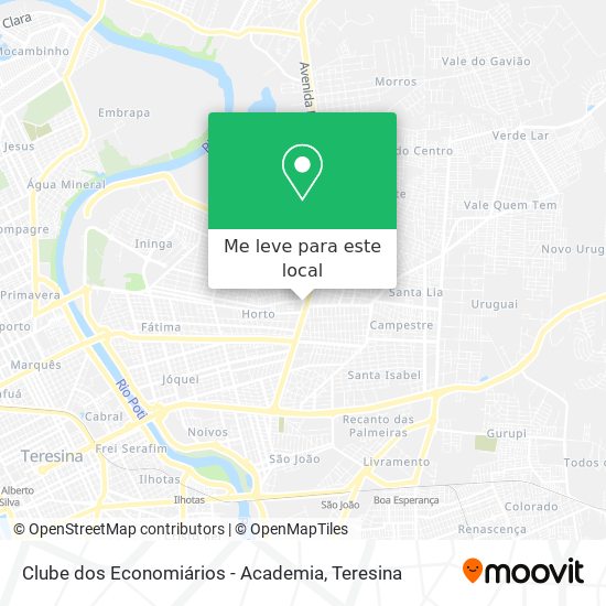 Clube dos Economiários - Academia mapa