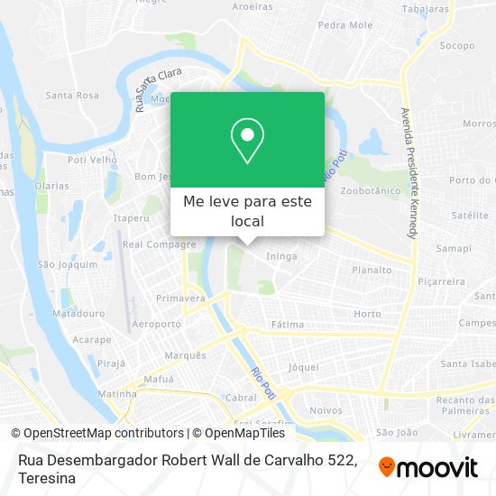 Rua Desembargador Robert Wall de Carvalho 522 mapa