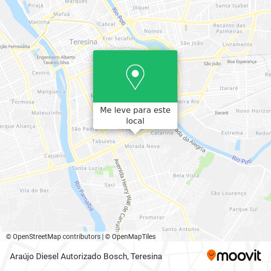 Araújo Diesel Autorizado Bosch mapa