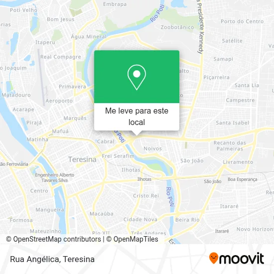 Rua Angélica mapa