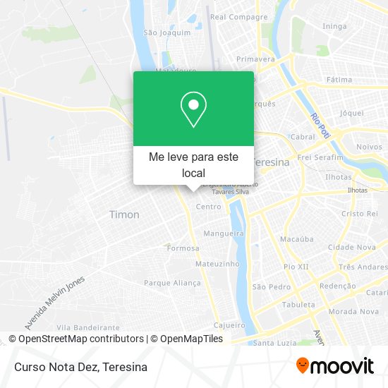 Curso Nota Dez mapa