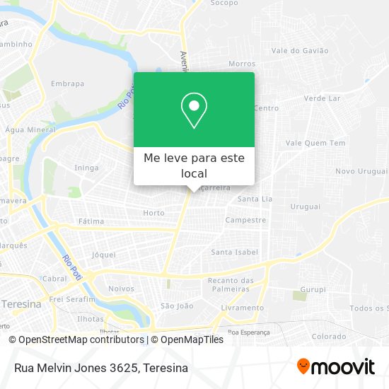 Rua Melvin Jones 3625 mapa