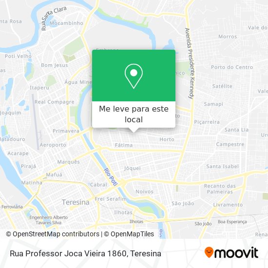 Rua Professor Joca Vieira 1860 mapa