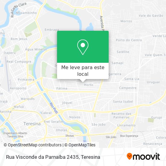 Rua Visconde da Parnaíba 2435 mapa