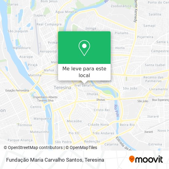 Fundação Maria Carvalho Santos mapa