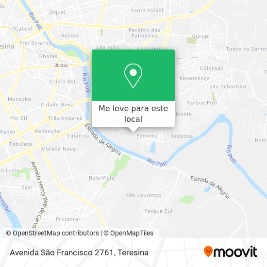 Avenida São Francisco 2761 mapa