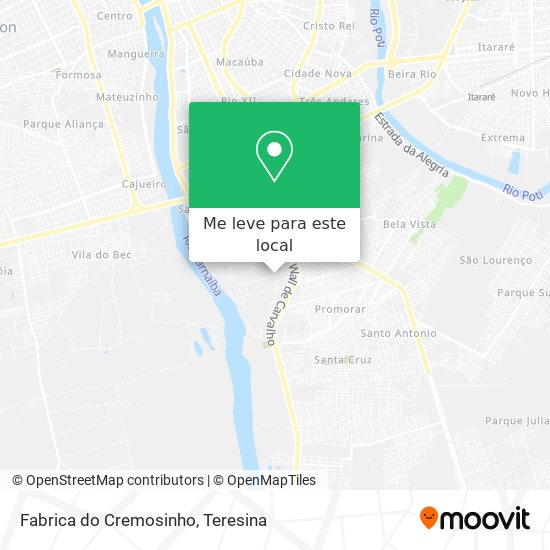 Fabrica do Cremosinho mapa