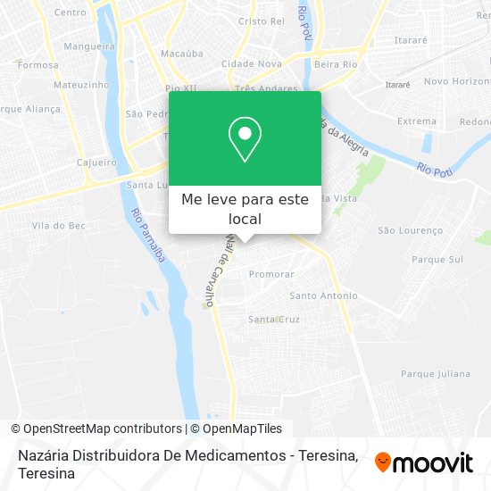 Nazária Distribuidora De Medicamentos - Teresina mapa