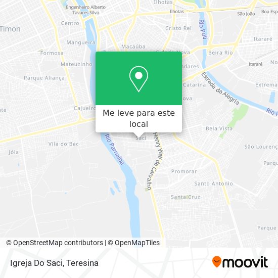 Igreja Do Saci mapa