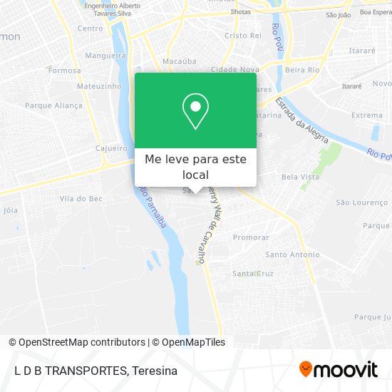 L D B TRANSPORTES mapa