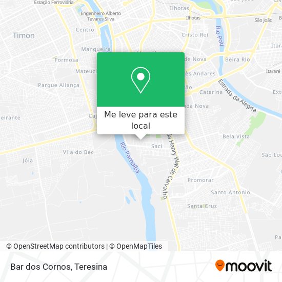 Bar dos Cornos mapa