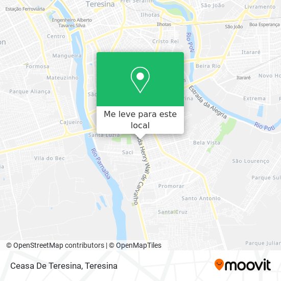 Ceasa De Teresina mapa