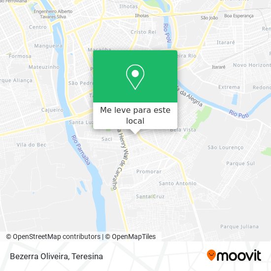 Bezerra Oliveira mapa