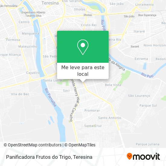 Panificadora Frutos do Trigo mapa