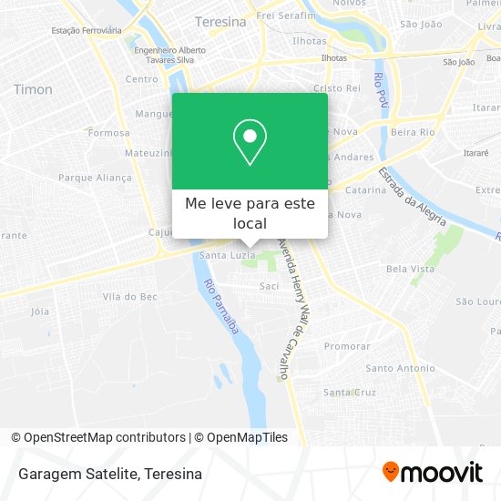 Garagem Satelite mapa