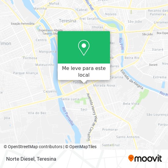 Norte Diesel mapa